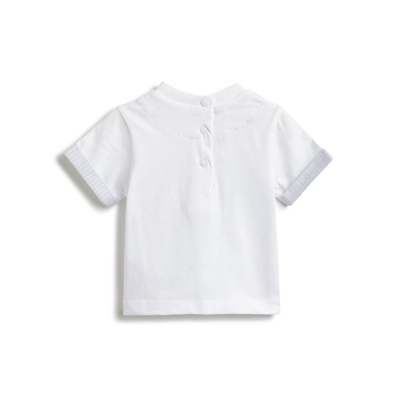 Boys White Graphic Printed Short Sleeve T-Shirt image number 1